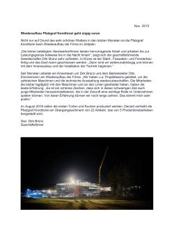Nov. 2015 Wiederaufbau Pfalzgraf Konditorei geht z&uuml;gig voran Nicht
