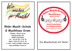 Hausprospekt Rhön-Musik-Schule
