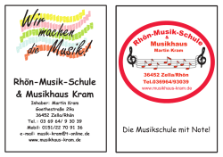 Hausprospekt Rh&ouml;n-Musik-Schule