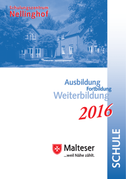 SCHULE - Malteser Schulungszentrum Nellinghof