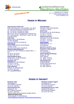 Hotelliste 2015
