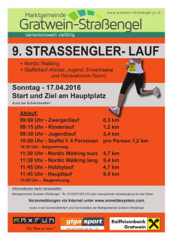 9. STRASSENGLER- LAUF - Marktgemeinde Gratwein