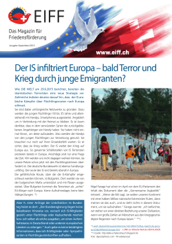 EIFF-Magazin 0615 (September) - Europäisches Institut für