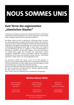 Zum Terror des sogenannten „Islamischen Staates“