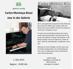 Carlos Montoya-Rossi Jazz in der Galerie