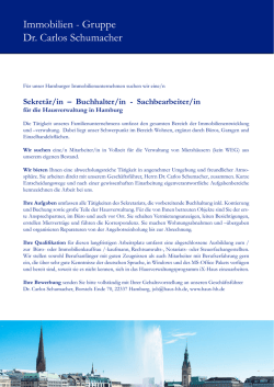 Immobilien - Gruppe Dr. Carlos Schumacher