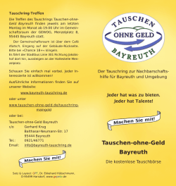 Flyer - Tauschen-ohne