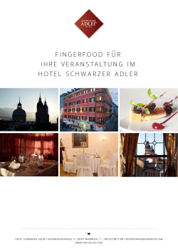 Fingerfood - Romantikhotel Schwarzer Adler Innsbruck