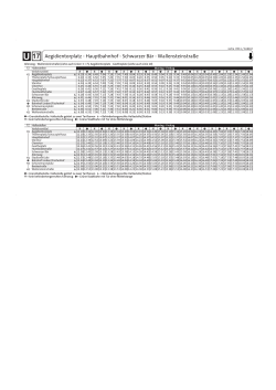 U 17 Aegidientorplatz - Hauptbahnhof - Schwarzer Bär