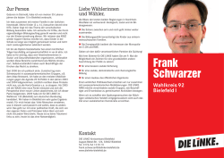 Frank Schwarzer - DIE LINKE. Ostwestfalen