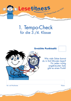 Tempo-Check - Domino Verlag
