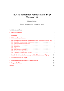 ISO-31-konformer Formelsatz in LaTeX