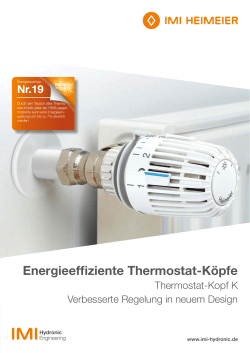 Energieeffiziente Thermostat-Köpfe