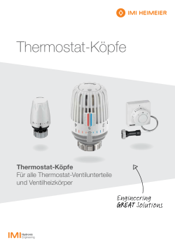 Thermostat-Köpfe - IMI Hydronic Engineering