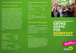 GR&Uuml;NE K&Ouml;PFE F&Uuml;R BIERSTADT