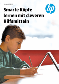 Smarte K&ouml;pfe lernen mit cleveren Hilfsmitteln