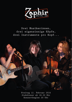 Drei Musikerinnen, drei eigensinnige K&ouml;pfe, drei Instrumente pro
