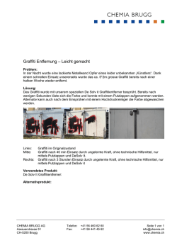 Graffiti Entfernung – Leicht gemacht