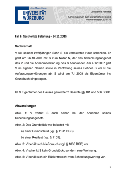 Lösung - Juristische Fakultät