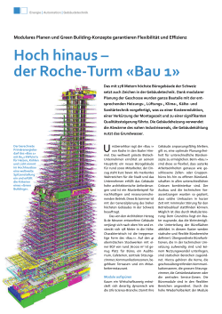 Hoch hinaus – der Roche-Turm «Bau 1»