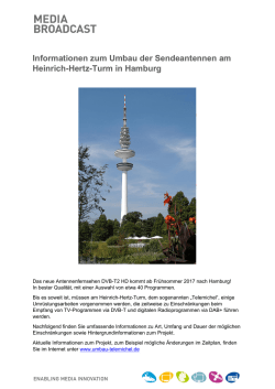 Informationen zum Umbau der Sendeantennen