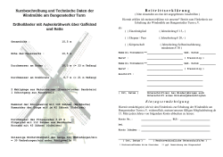 Kurzbeschreibung und Technische Daten der Windmühle am