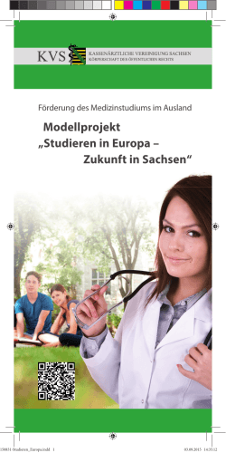 Modellprojekt „Studieren in Europa – Zukunft in Sachsen“