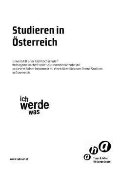 Studieren in Österreich