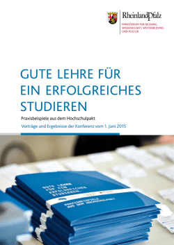 GUTE LEHRE F&Uuml;R EIN ERFoLGREIcHEs sTUdIEREN