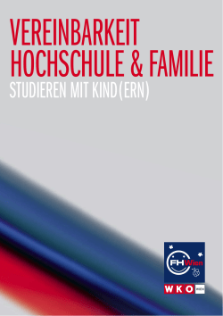 Vereinbarkeit Hochschule & Familie
