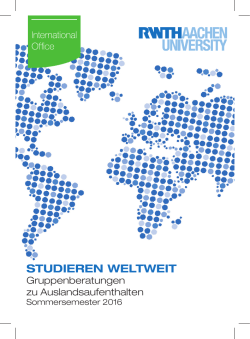 studieren weltweit - RWTH Aachen University