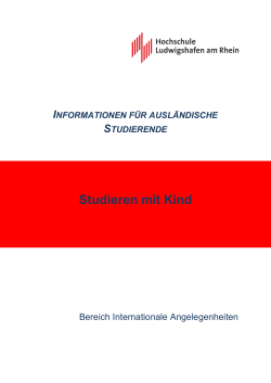 Studieren mit Kind - Hochschule Ludwigshafen am Rhein