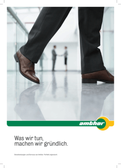 Was wir tun, machen wir gründlich.