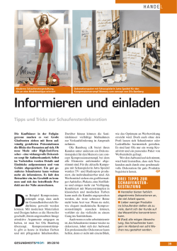 Informieren und einladen