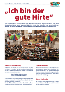 Ideen zur Vorbereitung Speziell einladen Kurze Liedprobe