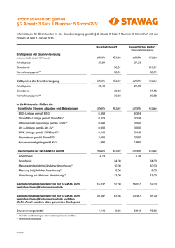 Informationsblatt gem&auml;&szlig; &sect; 2 Absatz 3 Satz 1 Nummer 5