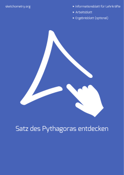 Satz des Pythagoras entdecken