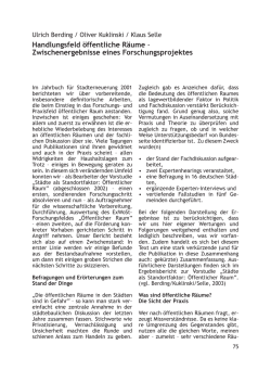 Handlungsfeld &ouml;ffentliche R&auml;ume