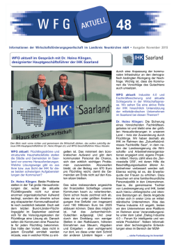 Dr. Heino Klingen, IHK Saarland - Wirtschaftsf&ouml;rderungsgesellschaft