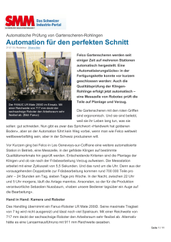 Automation für den perfekten Schnitt