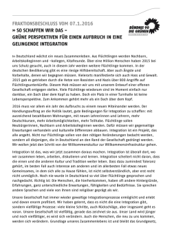 gr&uuml;ne perspektiven f&uuml;r einen aufbruch in eine gelingende integration