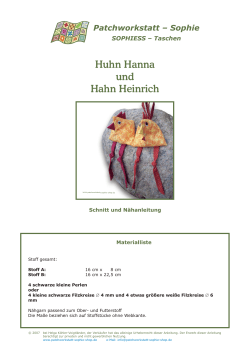 Huhn Hanna und Hahn Heinrich Druck - Sophies