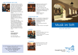 Musik im Stift - Evangelisches Stift