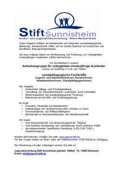 Jugendeinrichtung Stift Sunnisheim