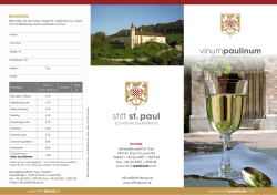 Bestellliste - Benediktinerstift St. Paul