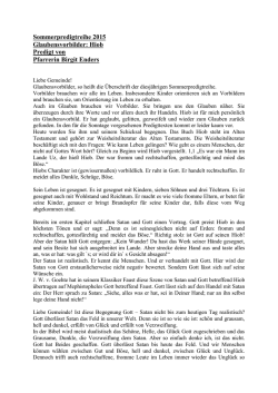 Pfarrerin Birgit Enders - Kirchenbezirk Geislingen