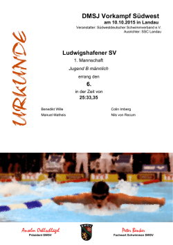 DMSJ Vorkampf S&uuml;dwest