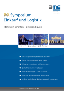 Symposium Einkauf und Logistik