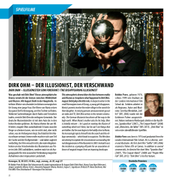 DIRK OHM &ndash; DER ILLUSIONIST, DER VERSCHWAND