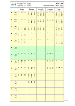 1516.2 Klassenstundenplan 1 Nb - in Sulgen